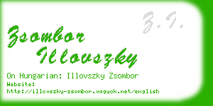 zsombor illovszky business card